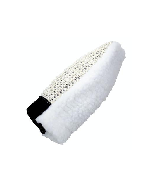 Mitt Grooming Sisal Mitt With Fleece Back