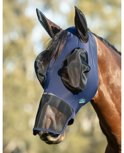 Weatherbeeta Comfitec Luxe Stretch Fly Mask With Ears & Nose