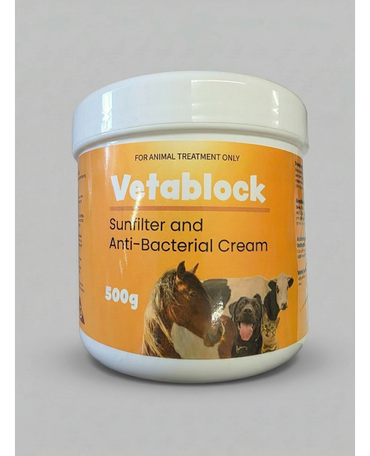 NEW Vetablock Sunfilter Cream 500Gm