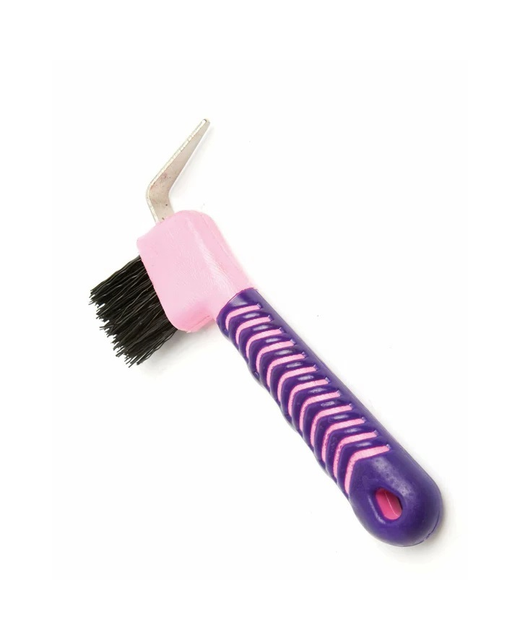 Roma Deluxe Soft Grip Hoof Pick With Brush