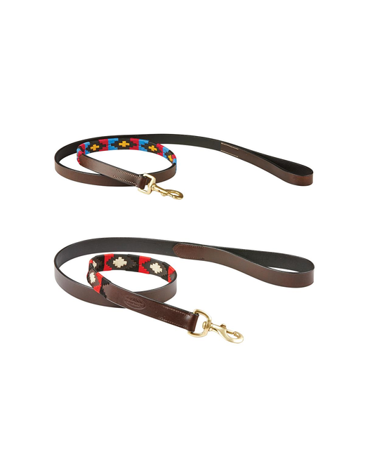 Weatherbeeta Polo Leather Dog Lead DogDog Accessories Richmond Saddlery Weatherbeeta YES