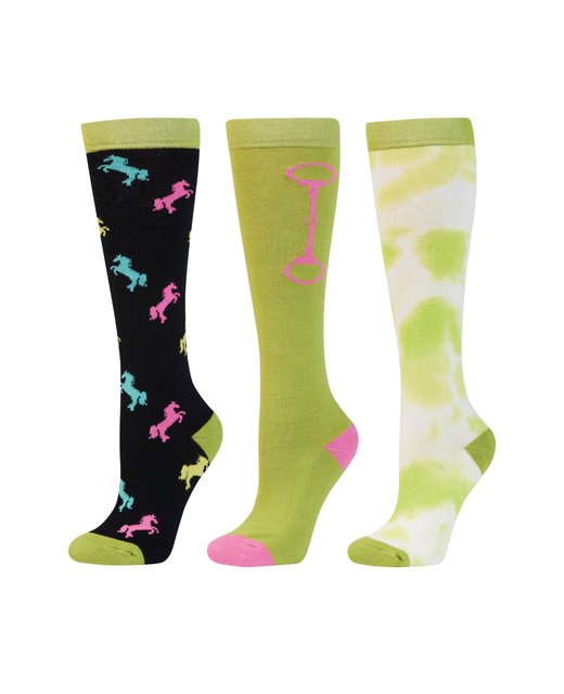 Dublin 3 Pack Socks Horses Childs