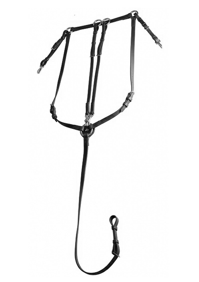 Tekna Breastplate With Martingale Black Cob HorseBreastplates