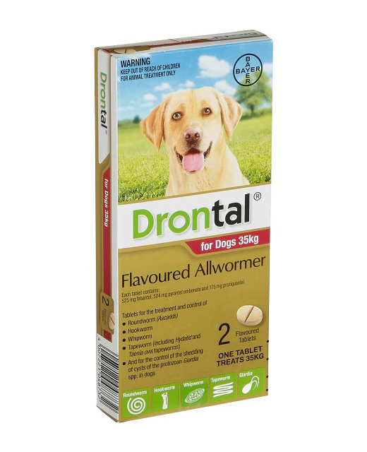 Drontal For Dogs Wormer 35kg 