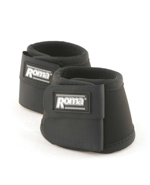 Roma Neoprene Bell Boot II Black HorseBoots, Bandages & Leg Wraps