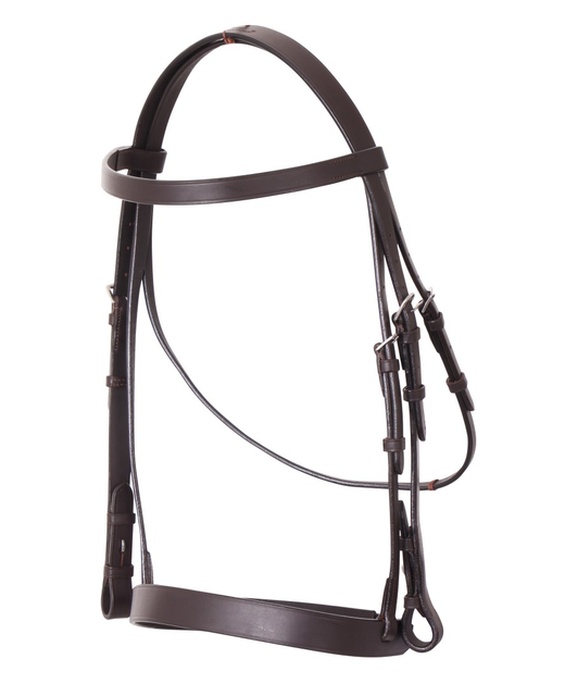Cavallino Show Bridle With Leather Reins