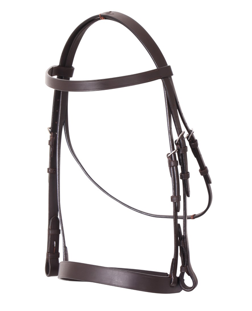 Cavallino Show Bridle With Leather Reins