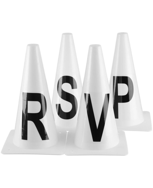 Dressage Cone Markers (R-S-V-P)