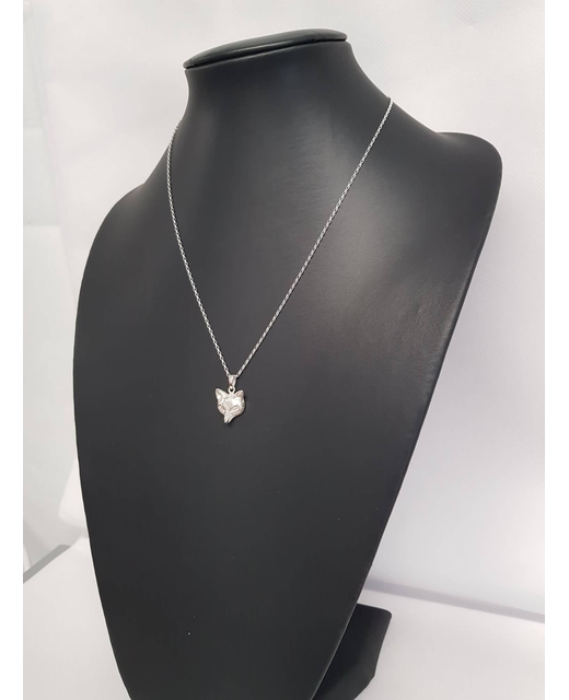 Sterling Silver Fox Head Necklace