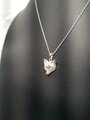 Sterling Silver Fox Head Necklace