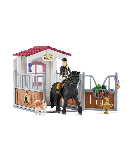 Schleich Horse Stall With Tori & Princess