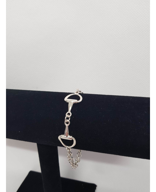 Sterling Silver Snaffle Bracelet