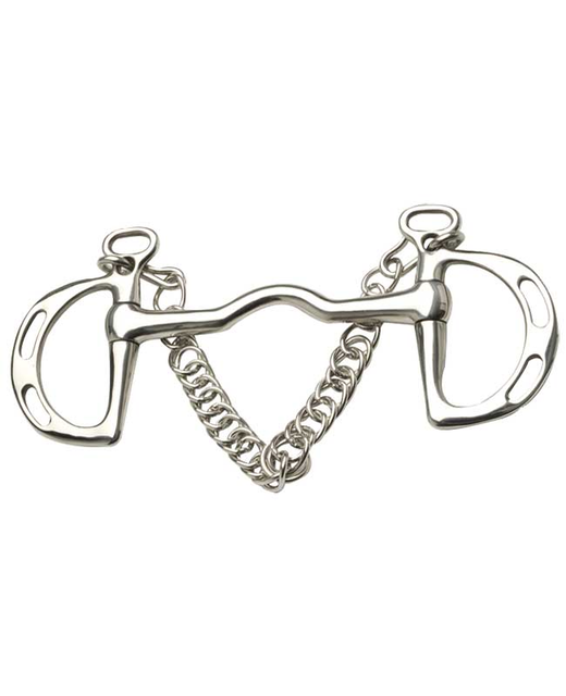 Morso Kimblewick In Acciaio Inox Con Guancia Slotted E Portata - Flying Horse (5 1/2 Pollici)