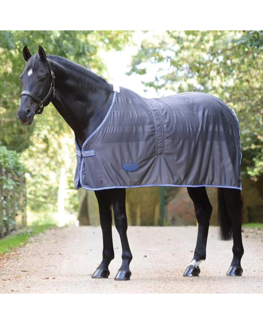 Couverture Cheval WeatherBeeta Scrim Cooler Marine/rouge/blanc, Standard Neck, Neuve