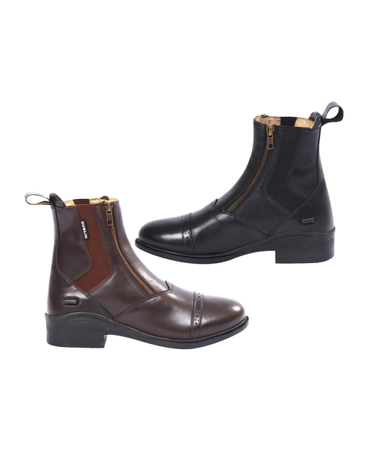 Bottes Paddock Dublin Evolution – Noir – Double Fermeture éclair Devant – Neuves