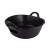 Tub Recycled Rubber 20L 2 Handle BLK