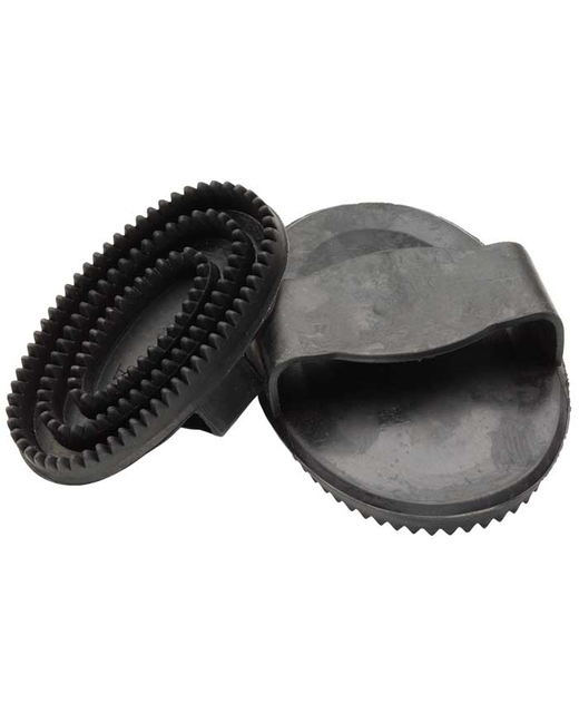 Curry Comb-Large Black Rubber Large