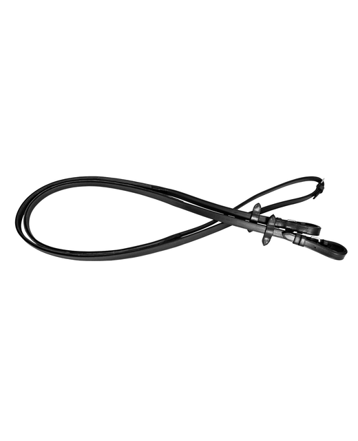 Platinum Leather/Rubber Back Reins/Black