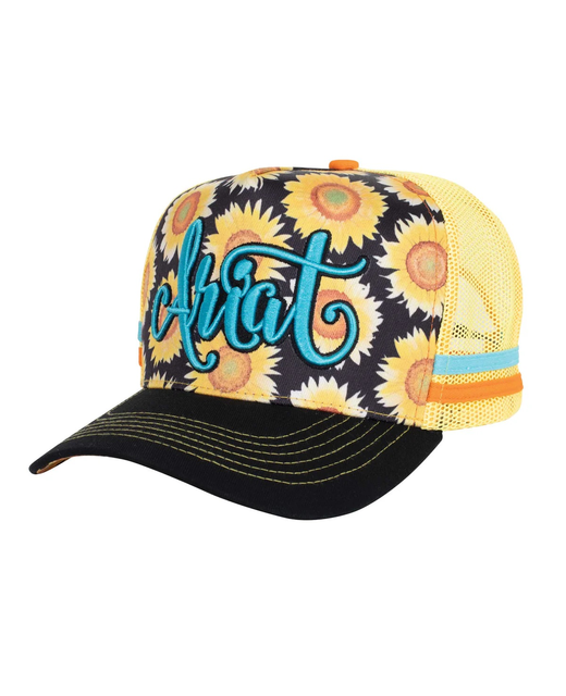 Ariat Sunflower Script Trucker Cap
