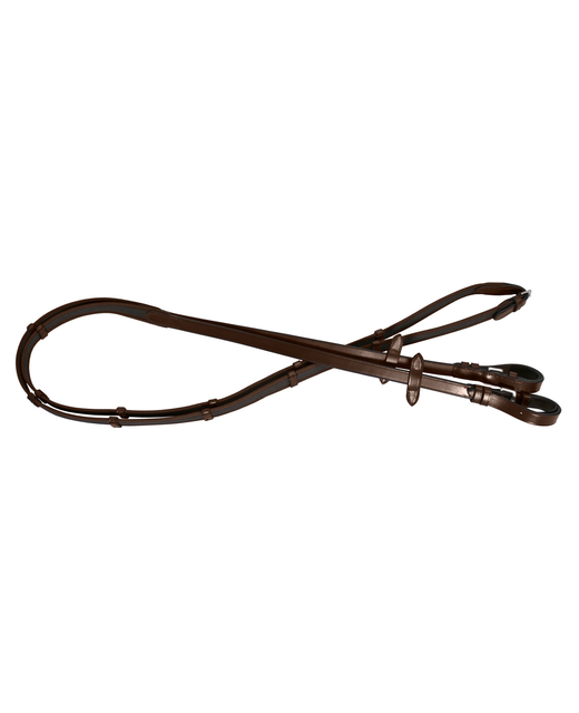 Platinum Sure Grip Reins With Stoppers 