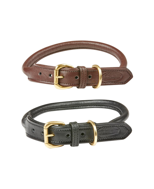 Weatherbeeta Rolled Leather Dog Collar